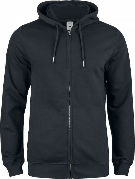 Clique - Organic Cotton Premium Hoody Full Zip - Black