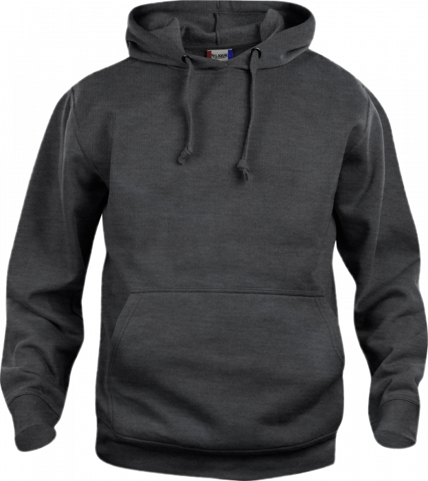 Clique - Basic Cotton Hoodie - Anthracite Melange