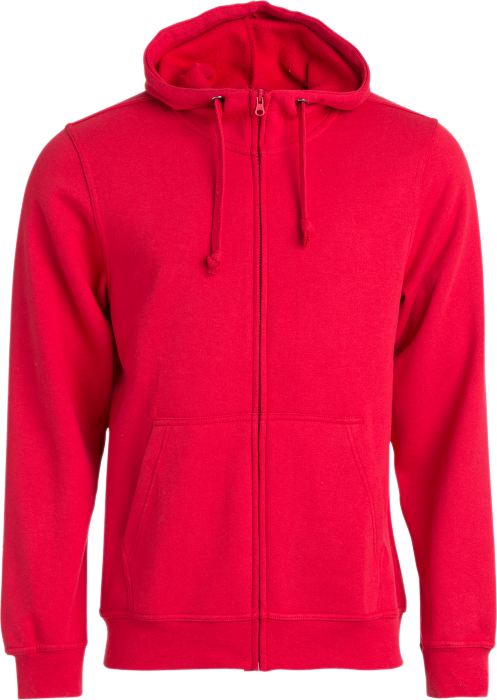 Clique - Full Zip Hoodie Men - Rojo