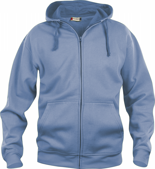 Clique - Full Zip Hoodie Men - Ljusblå