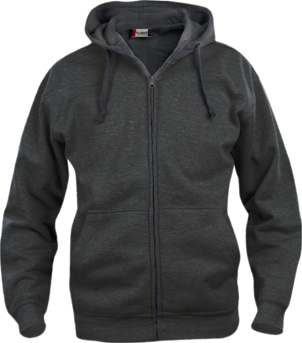 Clique - Full Zip Hoodie Men - Anthracite Melange