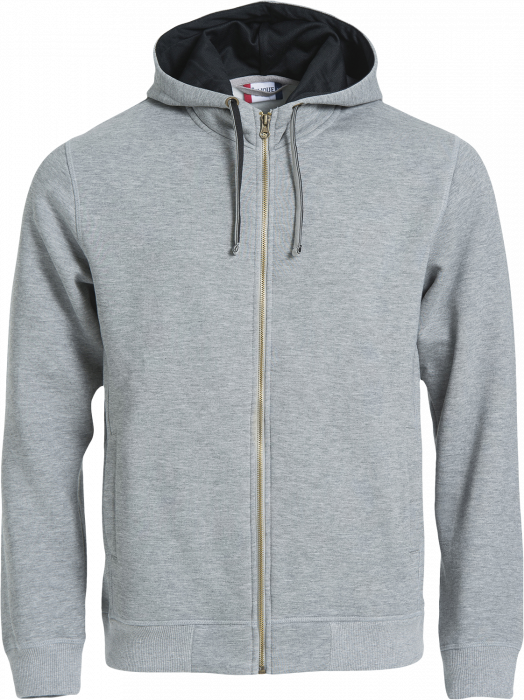 Clique - Classic Hoody Full Zip - Grey & black