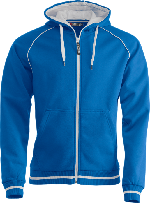 Clique - Gerry Zip Hoody - Azul regio & blanco