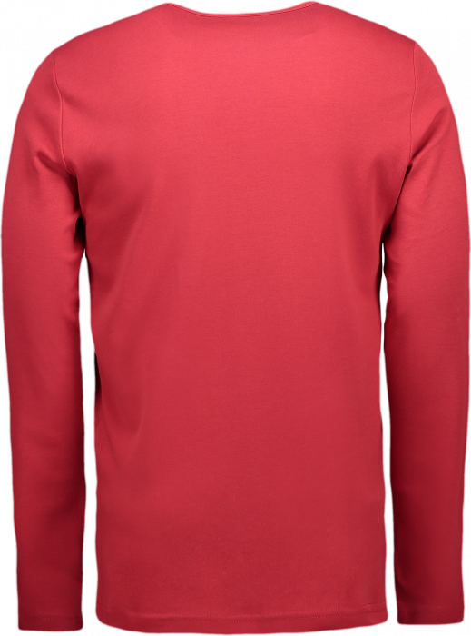 ID - Mens' Interlock T-Shirt Long-Sleeved - Röd