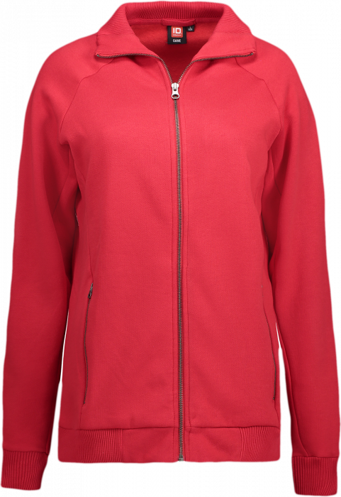 ID - Full Zip Sweat Woman - Czerwony