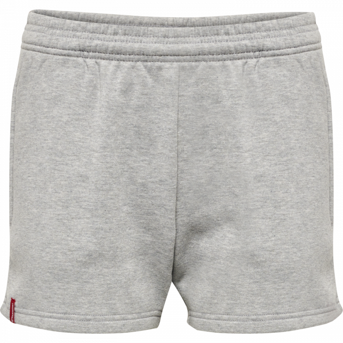 Hummel - Red Basic Joggingshorts Children - Grey Melange