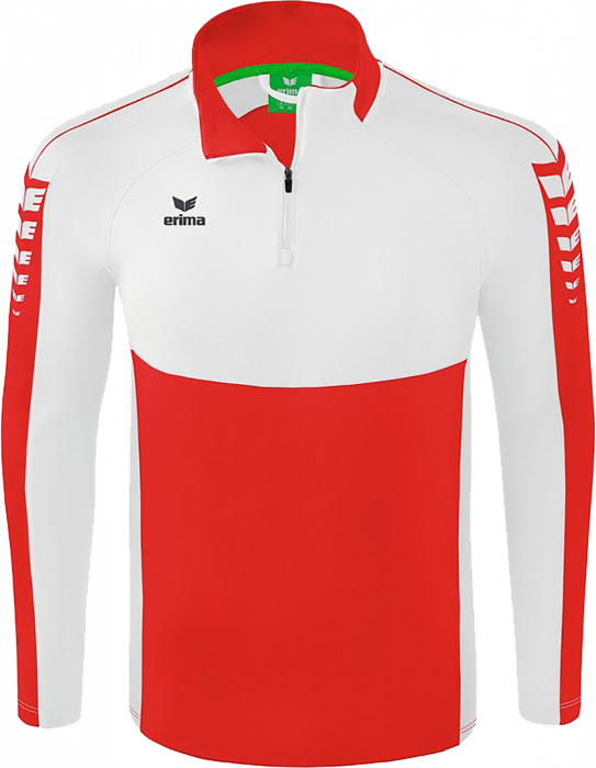 Erima - Six Wings Training Top - Blanco & ruby red