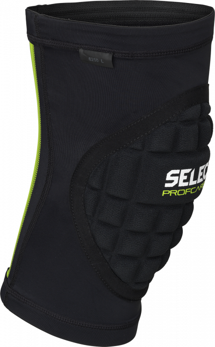 Select - Knee Support Handball With Padding Unisex - Czarny & lime