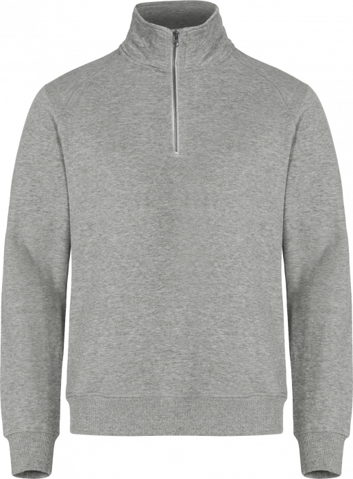 Clique - Basic Half-Zip - Grey melange