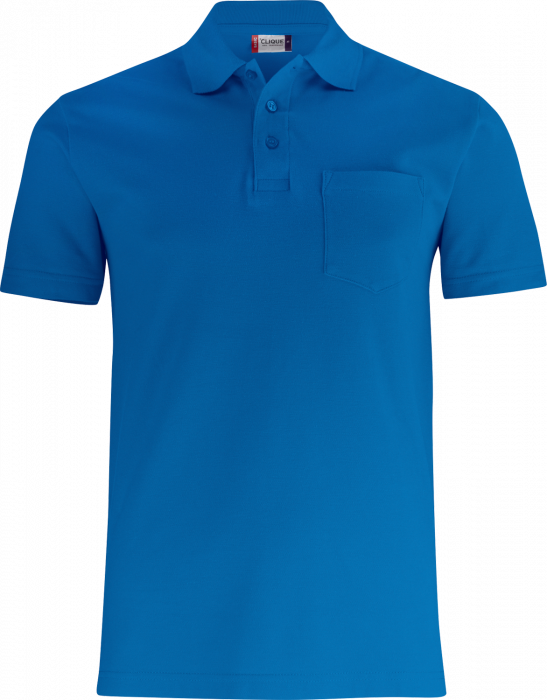 Clique - Basic Polo W. Pocket - Koninklijk blauw