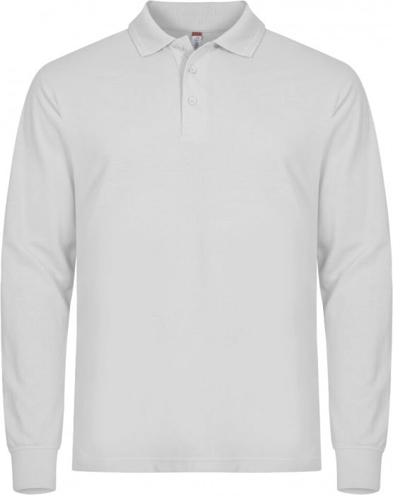 Clique - Manhattan Polo Longsleeve - White