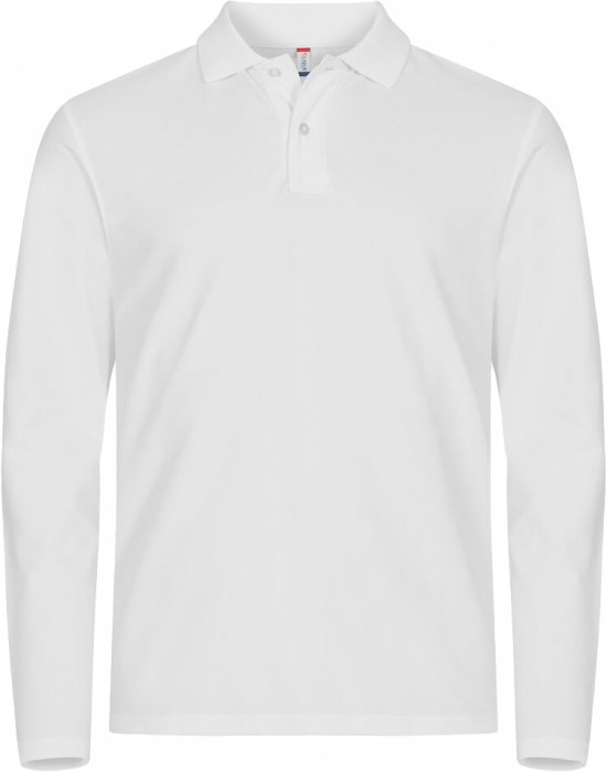 Clique - Stretch Premium Longsleeve Polo - Biały