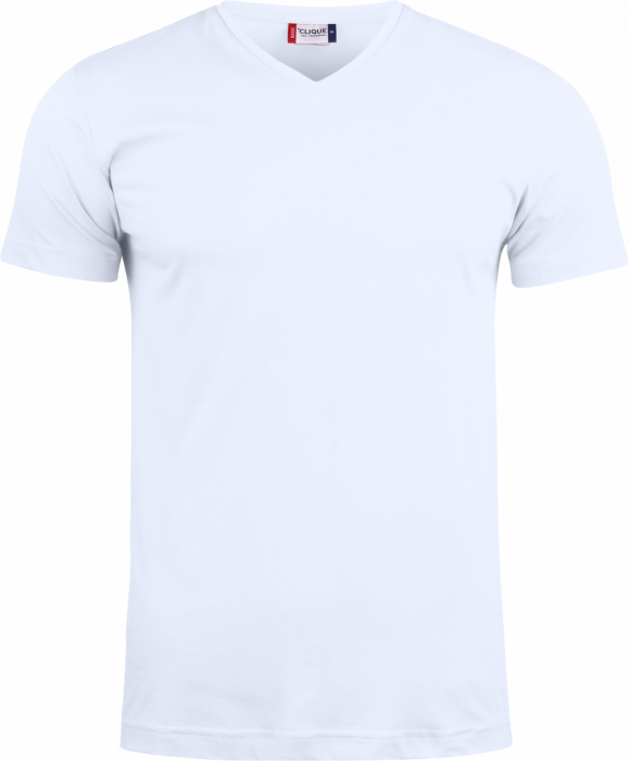 Clique - Basic V-Neck T-Shirt - Blanc