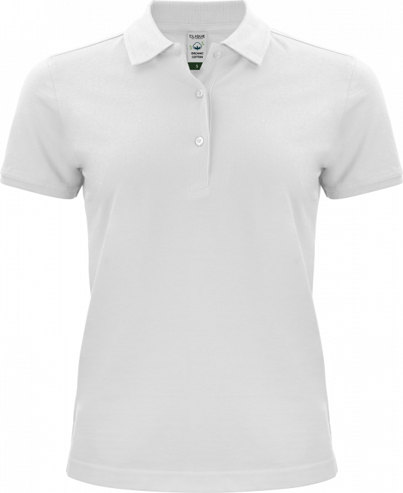 Clique - Classic Organic Polo For Women - White