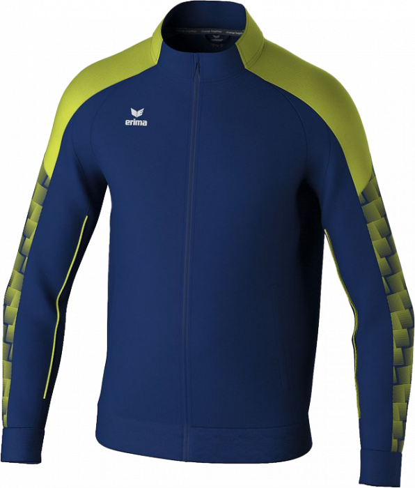 Erima - Evo Star Training Jacket Full Zip - New Navy & green gecko