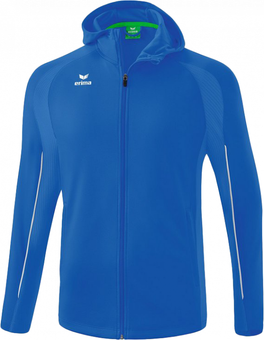 Erima - Ligs Star Traning Jacket With Hood - New Royal & blanco