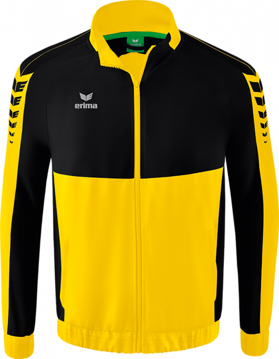 Erima - Six Wings Presentation Jacket - Yellow & schwarz