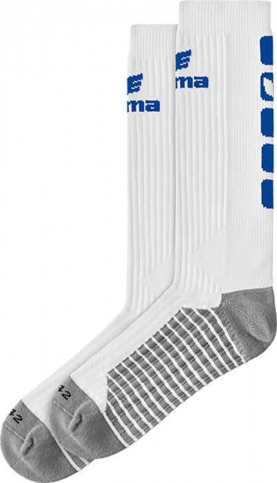 Erima - Classic 5-C Socks Long - Blanc & new royal