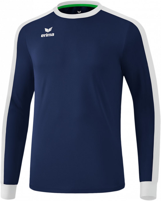 Erima - Retro Star Longsleeve Jersey - Navy & bianco