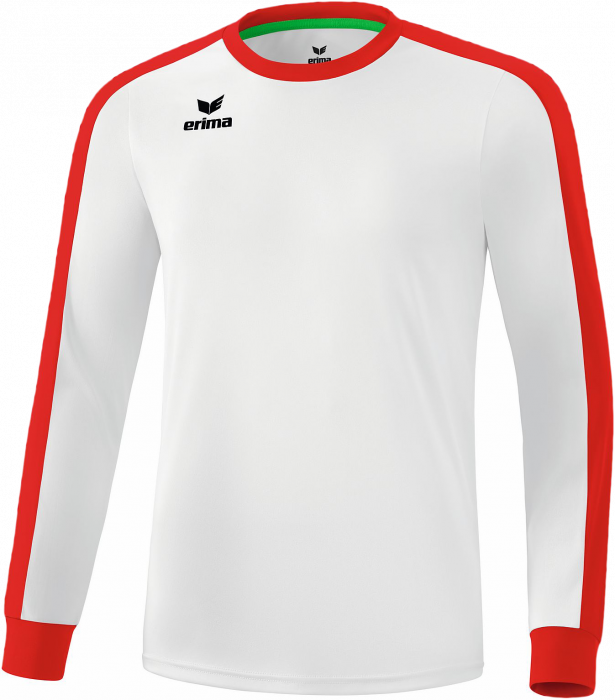 Erima - Retro Star Longsleeve Jersey - Branco & ruby red