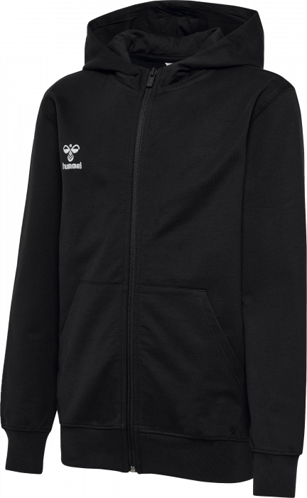 Hummel - Go 2.0 Hoodie W. Zip Kids - Black