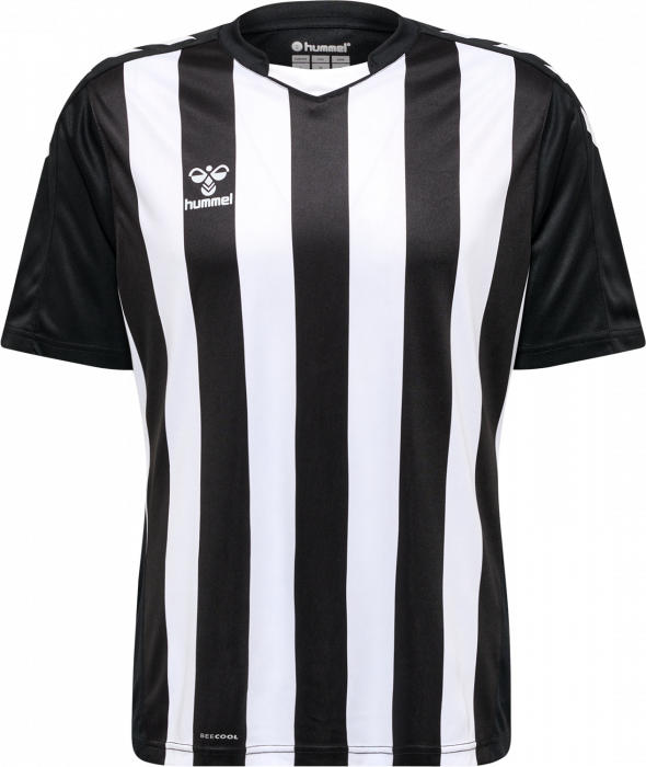 Hummel - Core Xk Striped Jersey Jr - Black & white