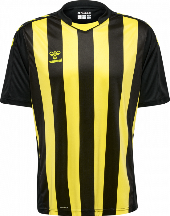 Hummel - Core Xk Stribet Spillertrøje Jr - Sort & yellow