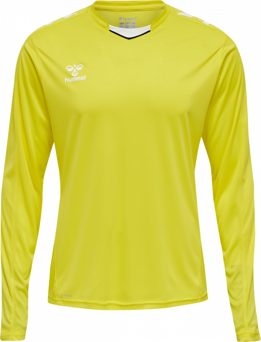 Hummel - Core Xk Poly Jersey Long - Blazing Yellow & weiß