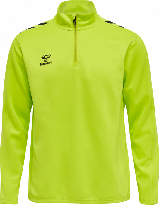 Hummel - Core Xk Half Zip Sweater - Lime & negro