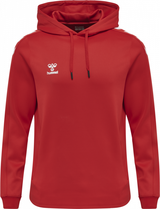 Hummel - Core Xk Hoodie - True Red & weiß