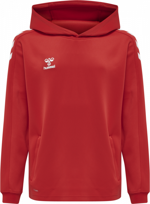 Hummel - Core Xk Hoodie Kids - True Red & biały