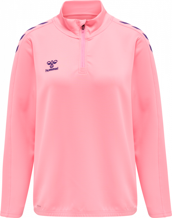 Hummel - Core Xk Half Zip Trøje Women - Cotton Candy & purple reign