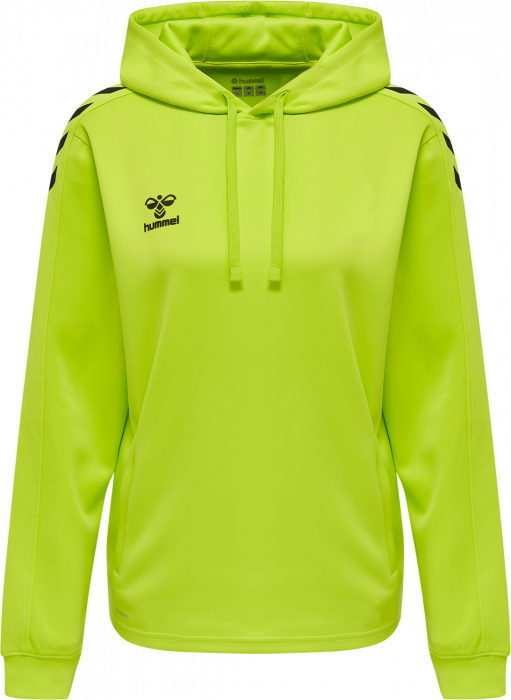 Hummel - Core Xk Poly Hoodie Women - Lime & noir