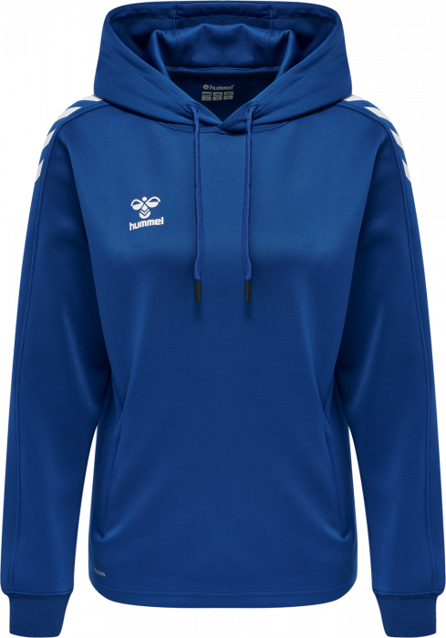 Hummel - Core Xk Poly Hoodie Women - True Blue & white