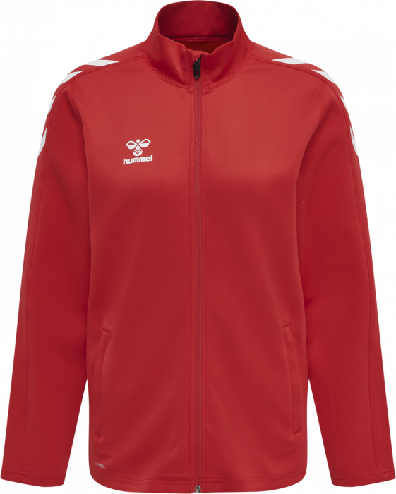 Hummel - Core Xk Poly Sweatshirt Women - True Red & biały