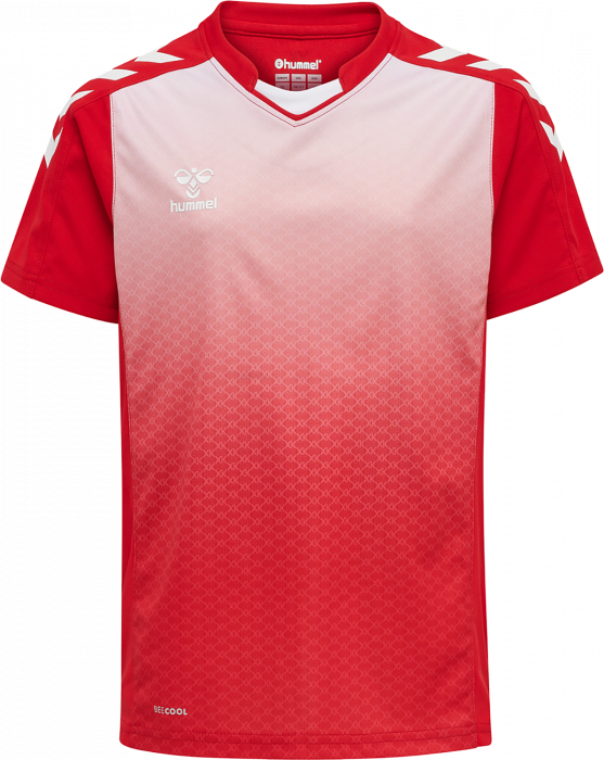 Hummel - Core Xk Sublimaiton Jersey Jr - True Red & wit