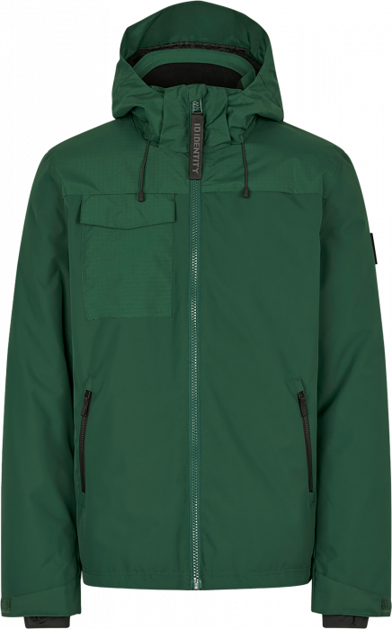 ID - Hooded Winter Jacket Men - Bottle Green