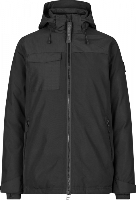 ID - Hooded Winter Jacket Women - Czarny