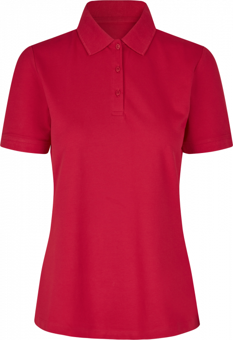 ID - Organic Poloshirt Women - Rouge