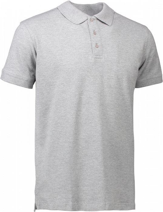 ID - Polo Stretch - Grey Melange