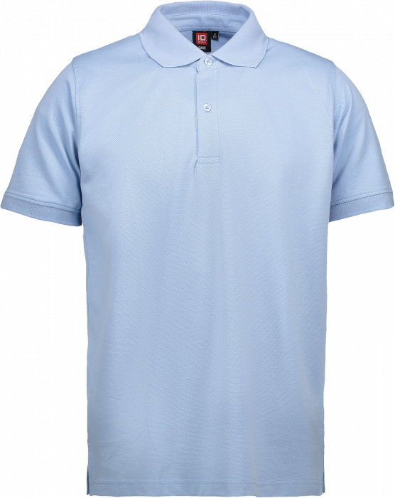 ID - Piqué Mens Poloshirt - Ljus blå