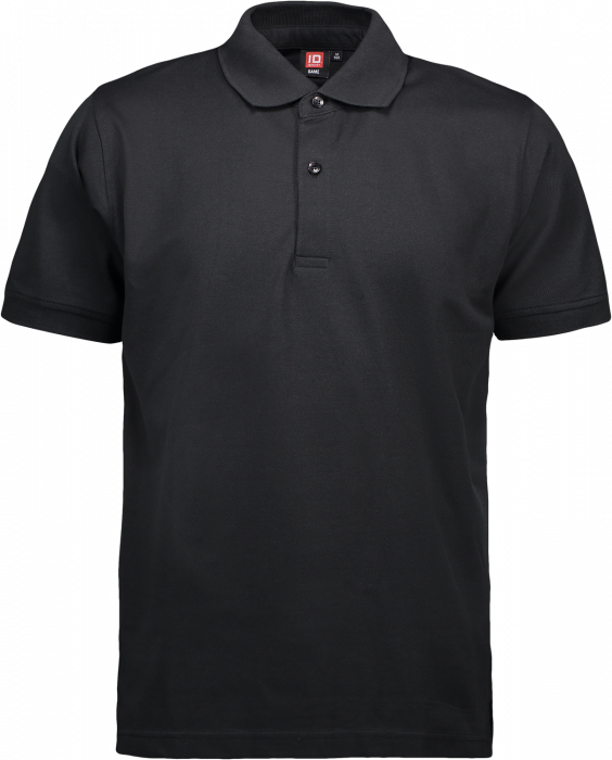 ID - Piqué Mens Poloshirt - Schwarz