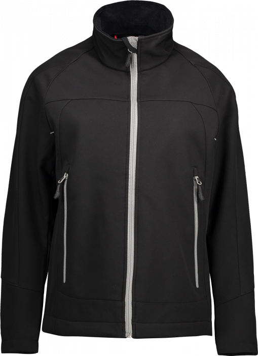 ID - Softshell Jacket Women - Nero & bianco