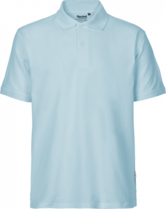 Neutral - Klassisk Bomulds Polo Herre - Light Blue