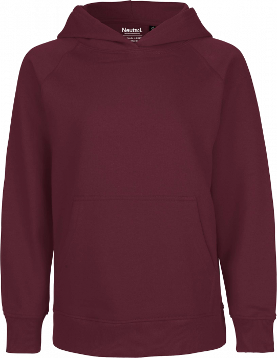 Neutral - Organic Cotton Hoodie Youth - Bordeaux