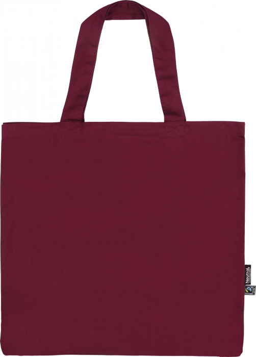 Neutral - Eco Cotton Twill Shopper Bag - Bordeaux