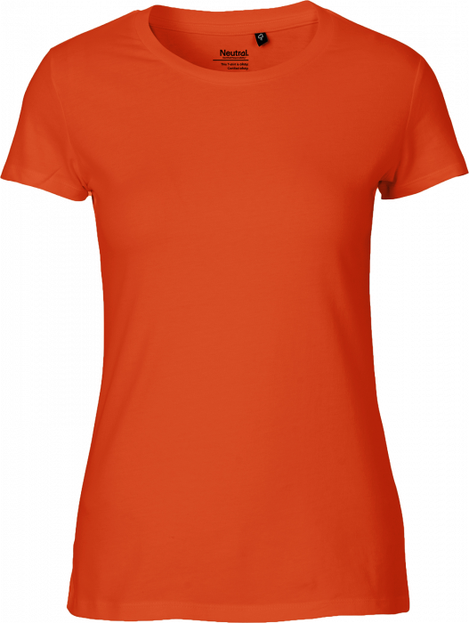 Neutral - Økologisk Bomulds T-Shirt Dame - Orange