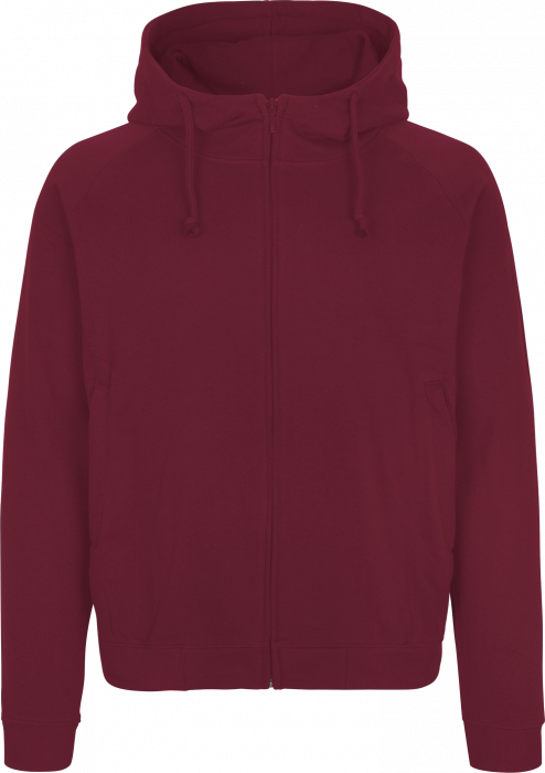 Neutral - Hoodie With Hidden Zip - Bordeaux