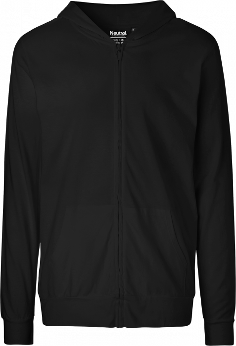 Neutral - Jersey Zip Hoodie - Black