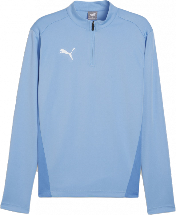 Puma - Team Goal Training Top With Half Zip Jr - Azul claro